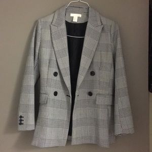 Glen plaid blazer